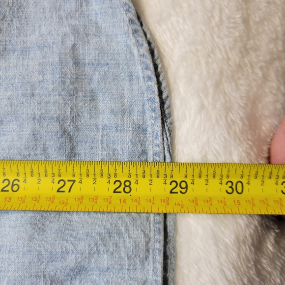 Ralph Lauren Denim Shirt Mens Size XL Classic Fit Blue Color Pony Logo Western - Picture 6 of 7